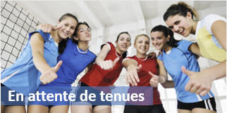 Les dames de l'équipe de volleyball Investui.